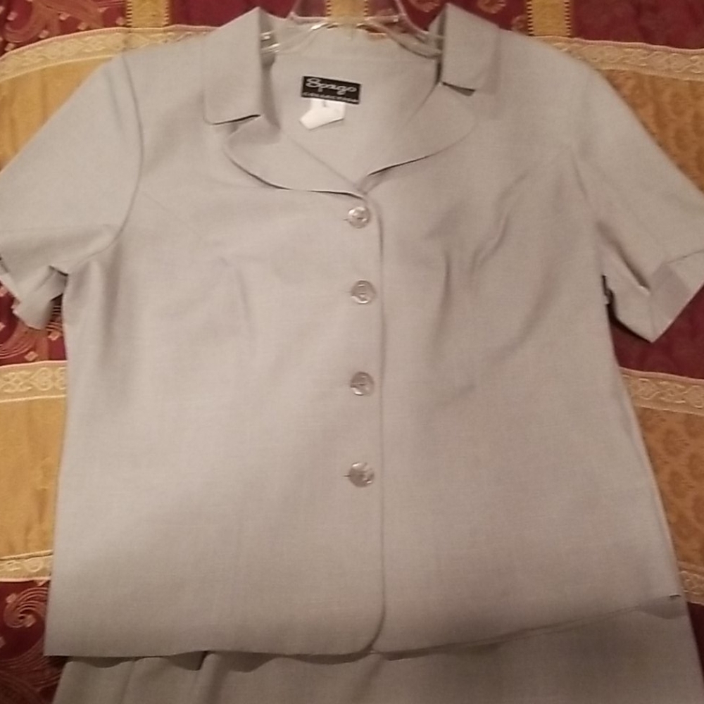 Gray Skirt Set